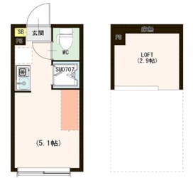 ハーモニーテラス落合の物件間取画像